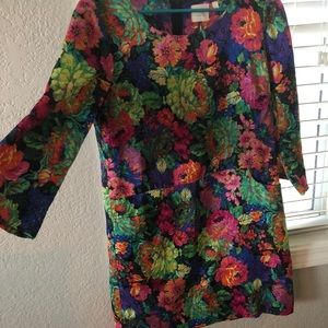 Anthropology floral dress